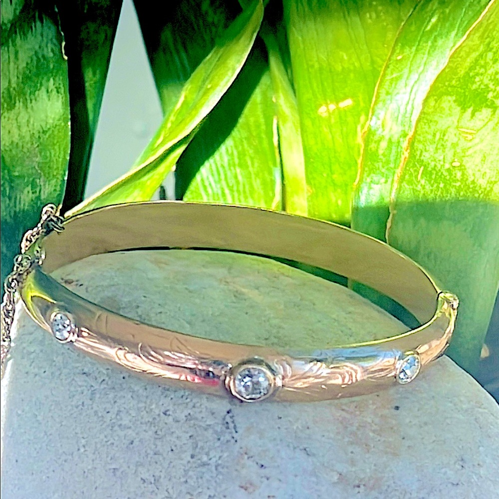 14 karat gold, and one carat diamond bracelet - Picture 3 of 17